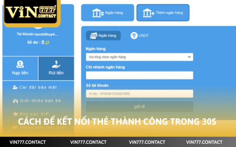 Cách để kết nối thẻ thành công trong 30s