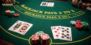 Bảng tra cứu quyết định rút hoặc dừng bài theo lá bài ngửa của Dealer